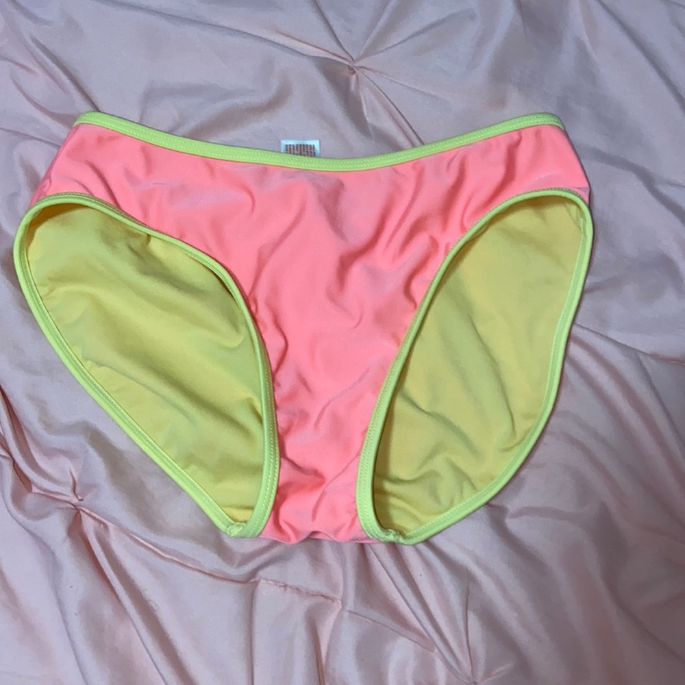Pink and Yellow Bikini Bottoms